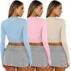 imageAUTOMET 3 Pack Womens Long Sleeve Shirts Y2K Going Out Crop Tops Cute Basic Slim Fitted Fall Fashion Outfits 2025 ClothesBabybluepinkapricot