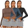 imageAUTOMET 3 Pack Womens Long Sleeve Shirts Y2K Going Out Crop Tops Cute Basic Slim Fitted Fall Fashion Outfits 2025 ClothesCoffegreyblueblack