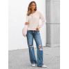 imageAUTOMET Long Sleeve Henley Shirts Womens Business Casual Lightweight Tunic Sweater TopsAlmond