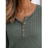imageAUTOMET Long Sleeve Henley Shirts Womens Business Casual Lightweight Tunic Sweater TopsArmy Green