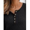 imageAUTOMET Long Sleeve Henley Shirts Womens Business Casual Lightweight Tunic Sweater TopsBlack