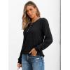 imageAUTOMET Long Sleeve Henley Shirts Womens Business Casual Lightweight Tunic Sweater TopsBlack