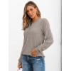 imageAUTOMET Long Sleeve Henley Shirts Womens Business Casual Lightweight Tunic Sweater TopsTan