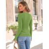 imageAUTOMET Long Sleeve Shirts Basic TopsAvocado Green
