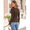 imageAUTOMET Long Sleeve Shirts Basic TopsBrown