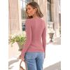imageAUTOMET Long Sleeve Shirts Basic TopsCoral