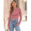 imageAUTOMET Long Sleeve Shirts Basic TopsCoral