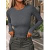 imageAUTOMET Long Sleeve Shirts Basic TopsDark Grey