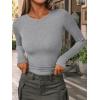 imageAUTOMET Long Sleeve Shirts Basic TopsGrey