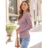 imageAUTOMET Long Sleeve Shirts Basic TopsGrey Pink