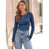 imageAUTOMET Long Sleeve Shirts Basic TopsHaze Blue