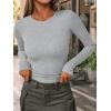 imageAUTOMET Long Sleeve Shirts Basic TopsHeather Grey