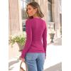 imageAUTOMET Long Sleeve Shirts Basic TopsHot Pink
