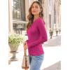 imageAUTOMET Long Sleeve Shirts Basic TopsHot Pink