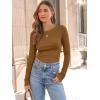 imageAUTOMET Long Sleeve Shirts Basic TopsLight Brown