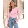 imageAUTOMET Long Sleeve Shirts Basic TopsLight Pink