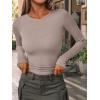 imageAUTOMET Long Sleeve Shirts Basic TopsOatmeal