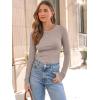 imageAUTOMET Long Sleeve Shirts Basic TopsOatmeal