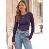 imageAUTOMET Long Sleeve Shirts Basic TopsPurple