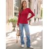 imageAUTOMET Long Sleeve Shirts Basic TopsRed