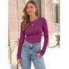 imageAUTOMET Long Sleeve Shirts Basic TopsRose Red