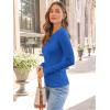imageAUTOMET Long Sleeve Shirts Basic TopsRoyal Blue