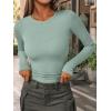 imageAUTOMET Long Sleeve Shirts Basic TopsSage Green