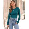 imageAUTOMET Long Sleeve Shirts Basic TopsTeal
