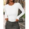 imageAUTOMET Long Sleeve Shirts Basic TopsWhite
