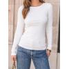 imageAUTOMET Long Sleeve Shirts Basic TopsWhite
