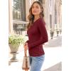 imageAUTOMET Long Sleeve Shirts Basic TopsWine Red
