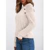 imageAUTOMET Long Sleeve Shirts Womens Lace Lightweight Sweaters Fall Business Dressy Casual TopsApricot