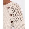 imageAUTOMET Long Sleeve Shirts Womens Lace Lightweight Sweaters Fall Business Dressy Casual TopsApricot