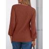 imageAUTOMET Long Sleeve Shirts Womens Lace Lightweight Sweaters Fall Business Dressy Casual TopsCaramel