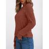 imageAUTOMET Long Sleeve Shirts Womens Lace Lightweight Sweaters Fall Business Dressy Casual TopsCaramel
