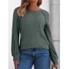 imageAUTOMET Long Sleeve Shirts Womens Lace Lightweight Sweaters Fall Business Dressy Casual TopsGreen