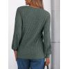 imageAUTOMET Long Sleeve Shirts Womens Lace Lightweight Sweaters Fall Business Dressy Casual TopsGreen
