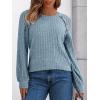 imageAUTOMET Long Sleeve Shirts Womens Lace Lightweight Sweaters Fall Business Dressy Casual TopsLightblue