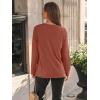 imageAUTOMET Long Sleeve Shirts for Women Basic Business Casual Tops Work Clothes 2025 Fall Fashion OutfitsRust