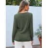 imageAUTOMET Long Sleeve Shirts for Women Business Casual Tops Fall Fashion Clothes Workout Plus Size Teacher Winter Outfits 202501armygreen