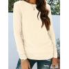 imageAUTOMET Long Sleeve Shirts for Women Business Casual Tops Fall Fashion Clothes Workout Plus Size Teacher Winter Outfits 202501cream