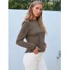 imageAUTOMET Long Sleeve Shirts for Women Business Casual Tops Fall Fashion Clothes Workout Plus Size Teacher Winter Outfits 202501darkcoffee