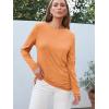 imageAUTOMET Long Sleeve Shirts for Women Business Casual Tops Fall Fashion Clothes Workout Plus Size Teacher Winter Outfits 202501orange