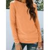 imageAUTOMET Long Sleeve Shirts for Women Business Casual Tops Fall Fashion Clothes Workout Plus Size Teacher Winter Outfits 202501orange