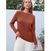 imageAUTOMET Long Sleeve Shirts for Women Business Casual Tops Fall Fashion Clothes Workout Plus Size Teacher Winter Outfits 202501rust