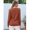 imageAUTOMET Long Sleeve Shirts for Women Business Casual Tops Fall Fashion Clothes Workout Plus Size Teacher Winter Outfits 202501rust