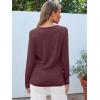 imageAUTOMET Long Sleeve Shirts for Women Business Casual Tops Fall Fashion Clothes Workout Plus Size Teacher Winter Outfits 202501wine Red