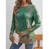 imageAUTOMET Long Sleeve Shirts for Women Business Casual Tops Fall Fashion Clothes Workout Plus Size Teacher Winter Outfits 2025Floralgreen
