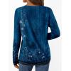 imageAUTOMET Long Sleeve Shirts for Women Tops V Neck Casual Top Comfortable Shirt Soft Basic Tees Women BlousesBlueprint