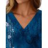 imageAUTOMET Long Sleeve Shirts for Women Tops V Neck Casual Top Comfortable Shirt Soft Basic Tees Women BlousesBlueprint